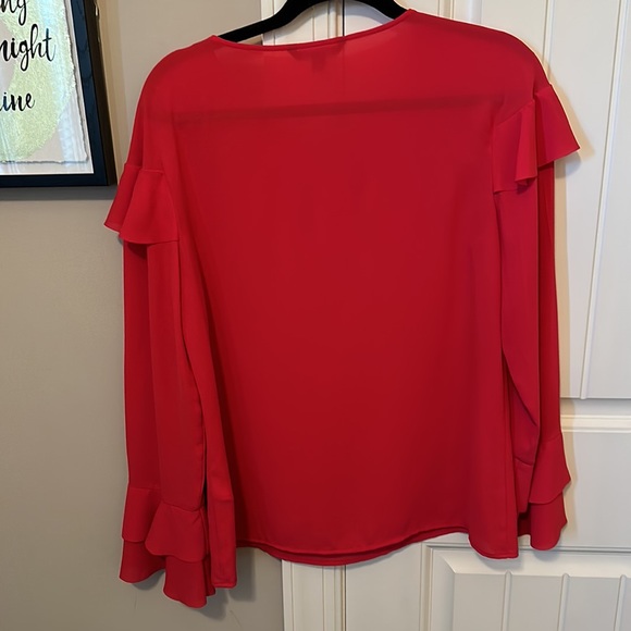 Ruffled Chest and Sleeve Blouse - Picture 5 of 5
